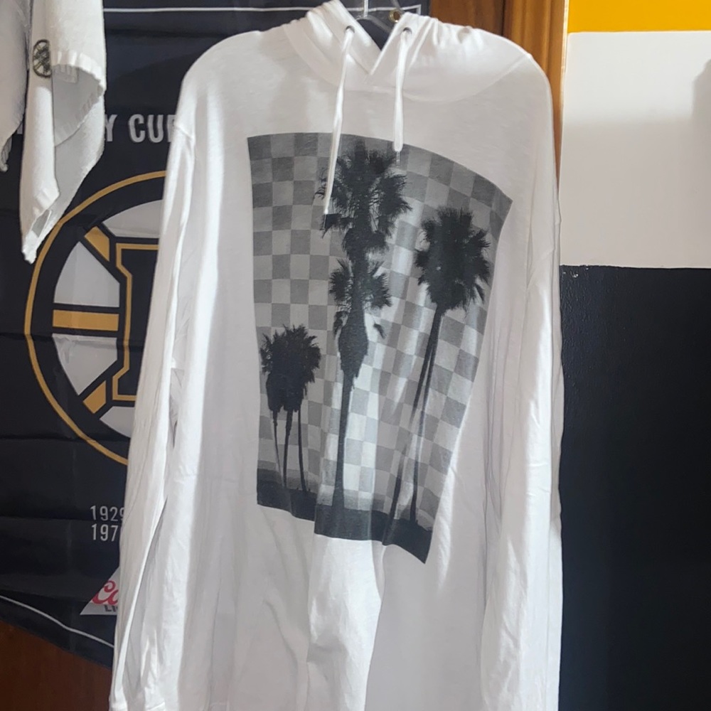 White American eagle hoody